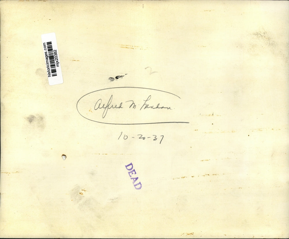 1937 Press Photo Alfred M. Landon - mjx20382