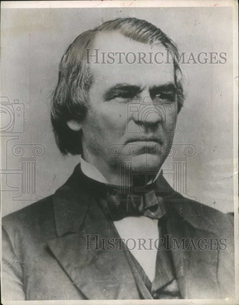 1956 Press Photo Andrew Johnson, Lincoln's successor. - mjx21543