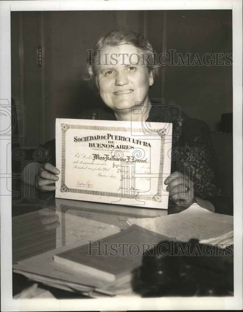 1941 Press Photo Katharine Lenroot, chief of the United States Children&#39;s Bureau- Historic Images