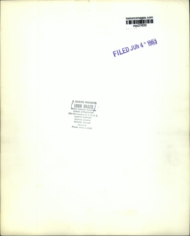 1963 Press Photo Lorin Maazel, noted American Conductor - mjx21633