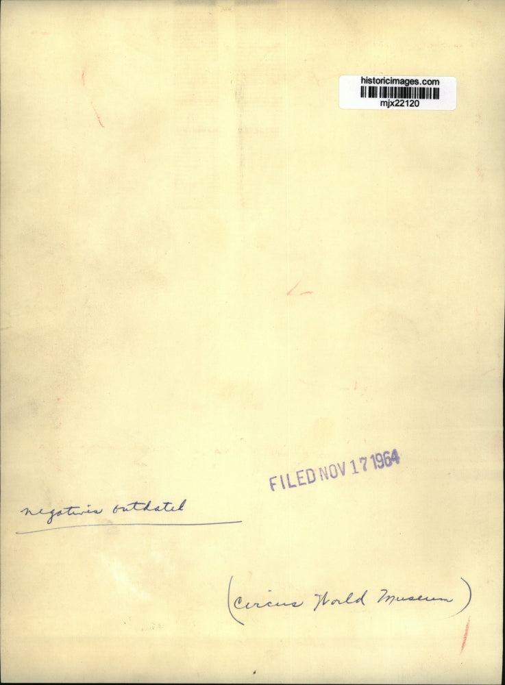 1964 Press Photo Circus World Museum - mjx22120