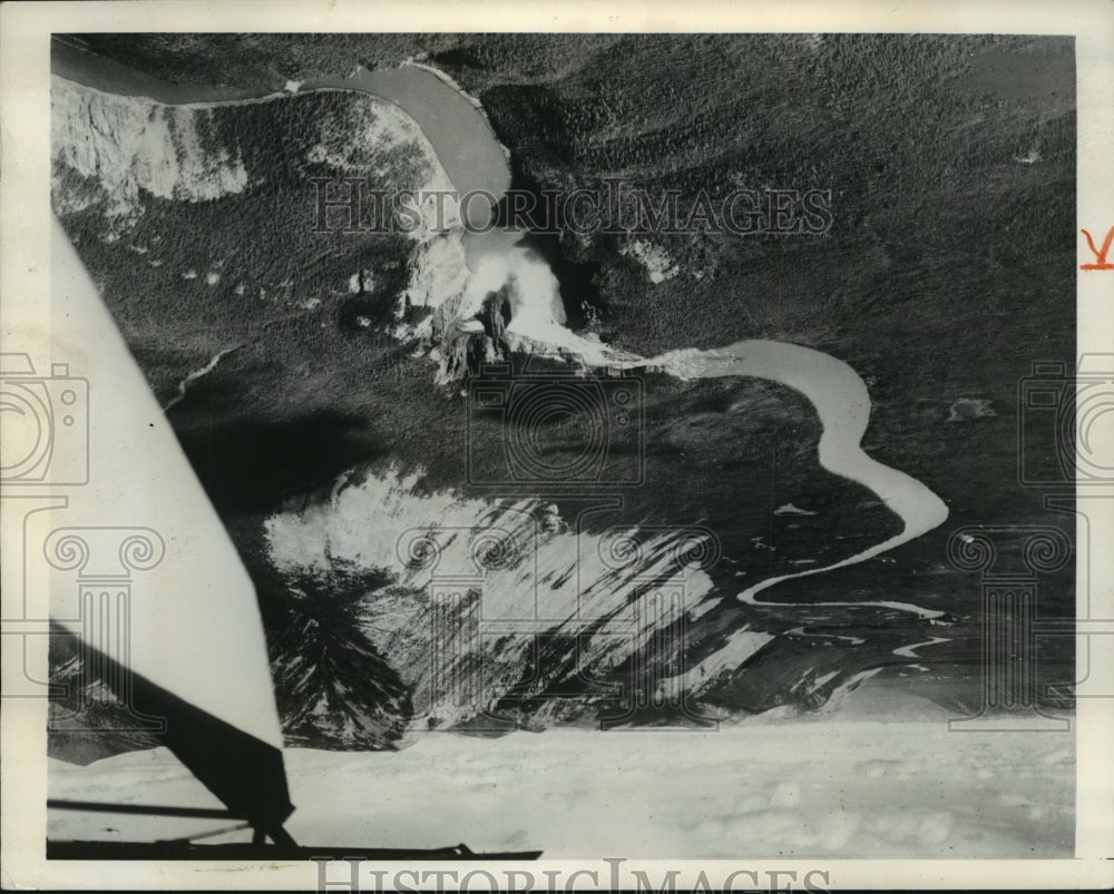 1941 Press Photo Aerial View of Virginia Falls On The South Nahanni River