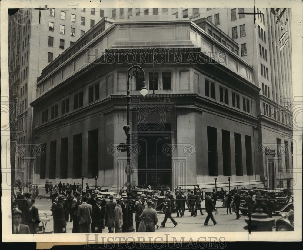 1933 Press Photo New York City-Bldgs-House of Morgan, A Bulwark of World Finance- Historic Images