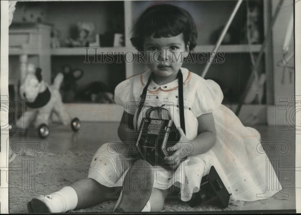 1959 Press Photo Princess Caroline of Monaco as a child - mjx23007