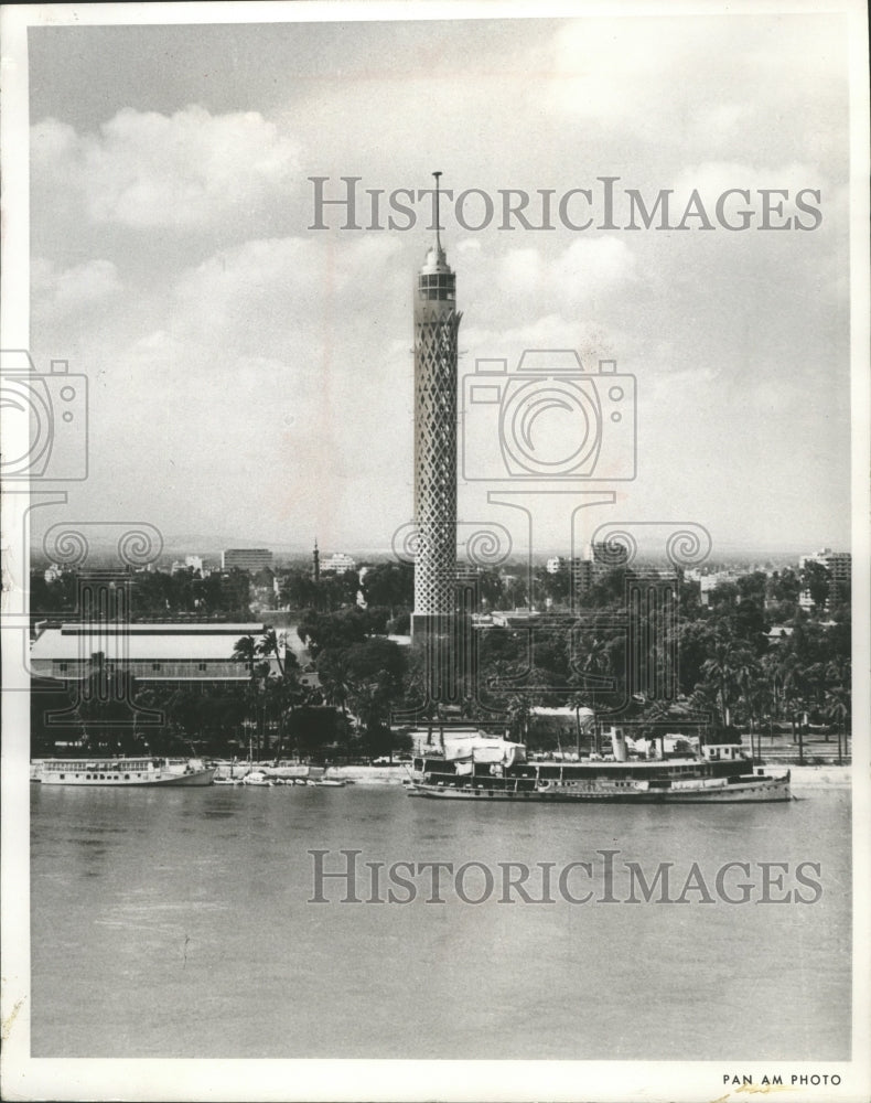 1985 Press Photo View of the Island of Gezira in the Nile River - mjx23043