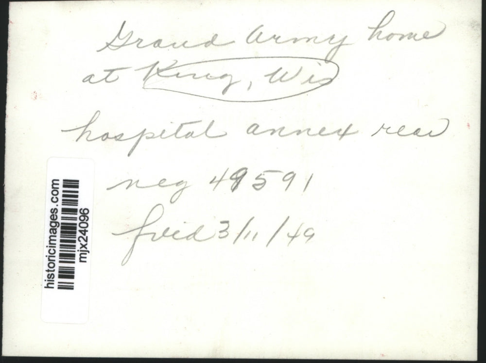 1949 Press Photo Grand Army home at Keurig, Wisconsin - mjx24096