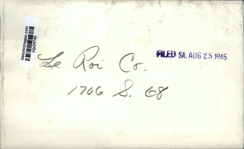 1945 Press Photo Le Roi Company, Wisconsin - mjx24745