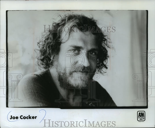 1980 Press Photo Joe Cocker-Gritty Voiced English Singer and Musician