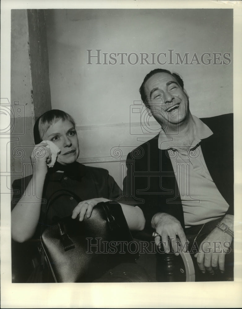 1963 Press Photo Jane Connell and Sid Caesar in &quot;As Caesar Sees It&quot; TV Show- Historic Images