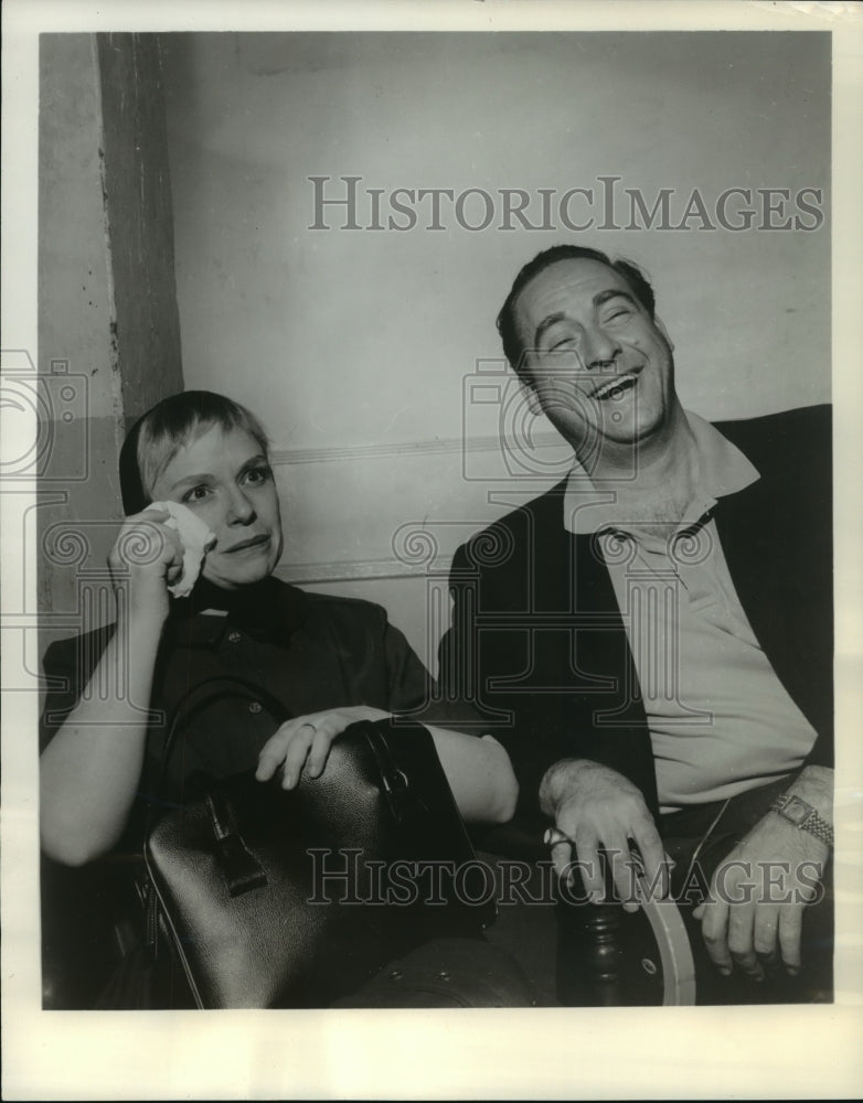 1963 Press Photo Jane Connell and Sid Caesar in "As Caesar Sees It" TV Show- Historic Images