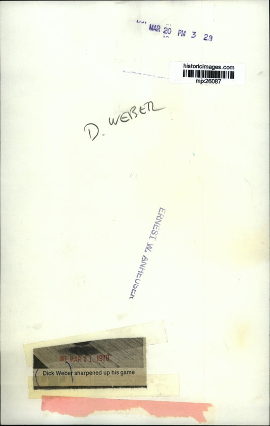 1979 Press Photo Dick Weber, Bowler, Sharpened up His Game - mjx26087