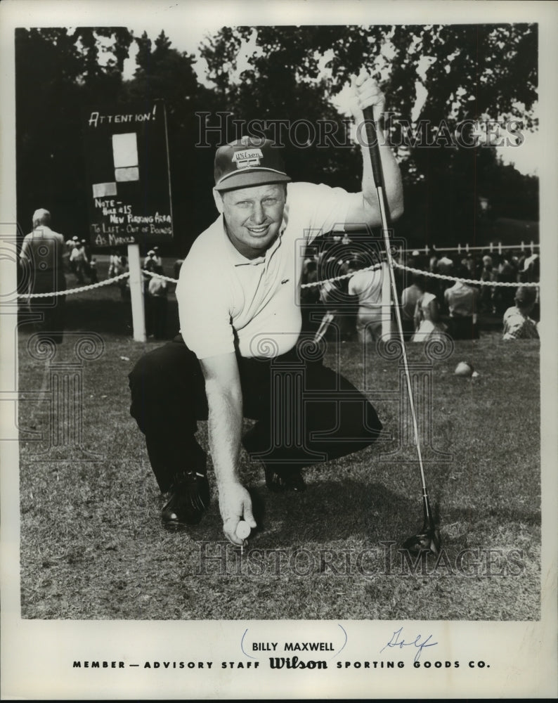 1958 Press Photo Billy Maxwell of Wilson Sporting Goods Co - mjx26493- Historic Images