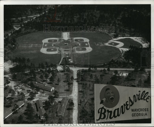 1960 Press Photo Aerial view of "Bravesville" at Waycross, Ga. - mjx27035- Historic Images
