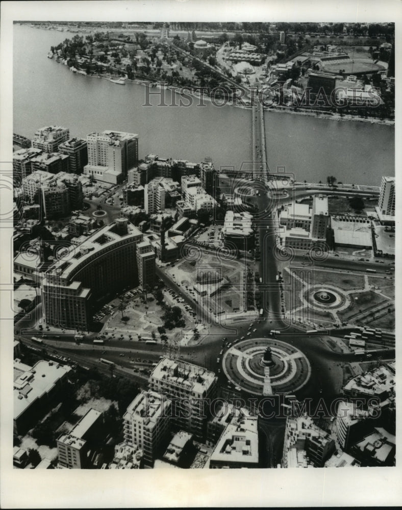 1964 Press Photo Liberation Square in Cairo Next To The Nile River - mjx27361- Historic Images