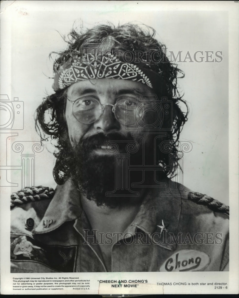 1980 Press Photo Thomas Chong, Star and Director Of Cheech and Chong Movie- Historic Images