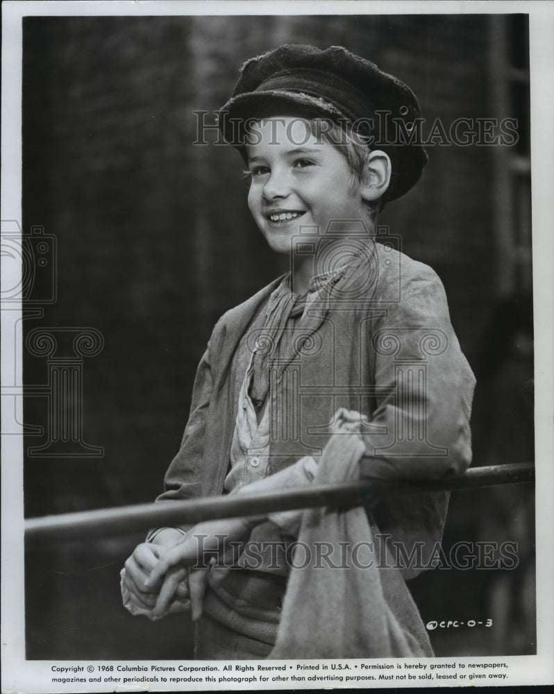 1968 Press Photo Mark Lester as Oliver in &quot;Oliver!&quot; - mjx27688- Historic Images