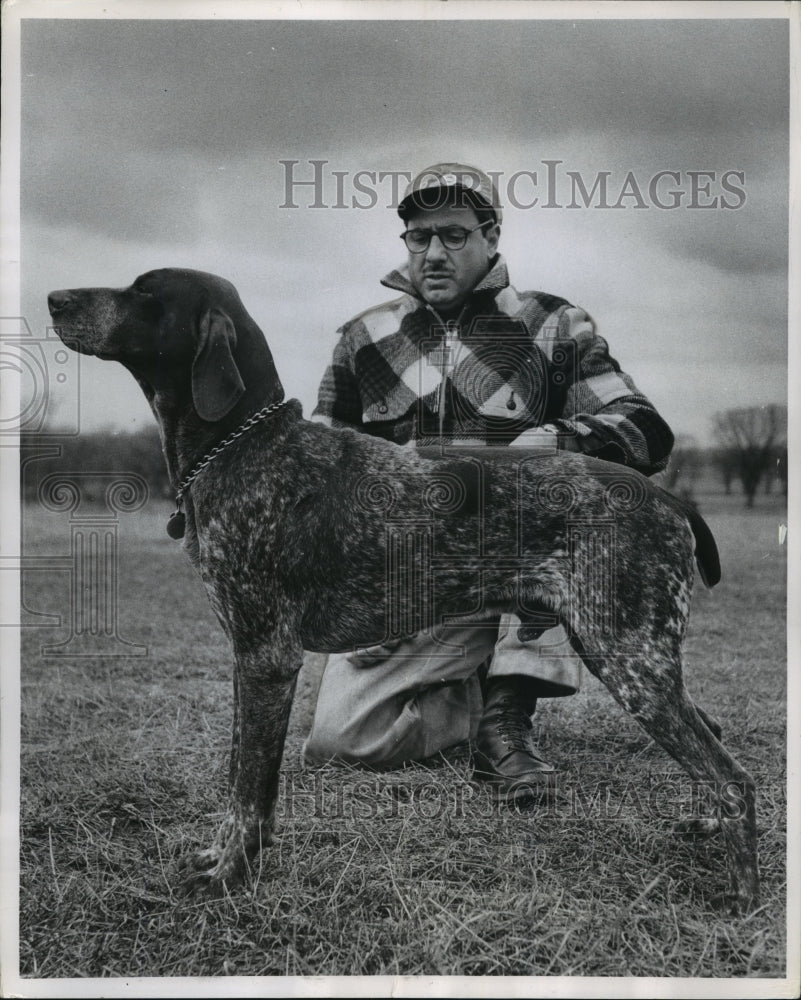 Press Photo Wendheim&#39;s Fritz, Hunting Dog Brought From Germany - mjx27889