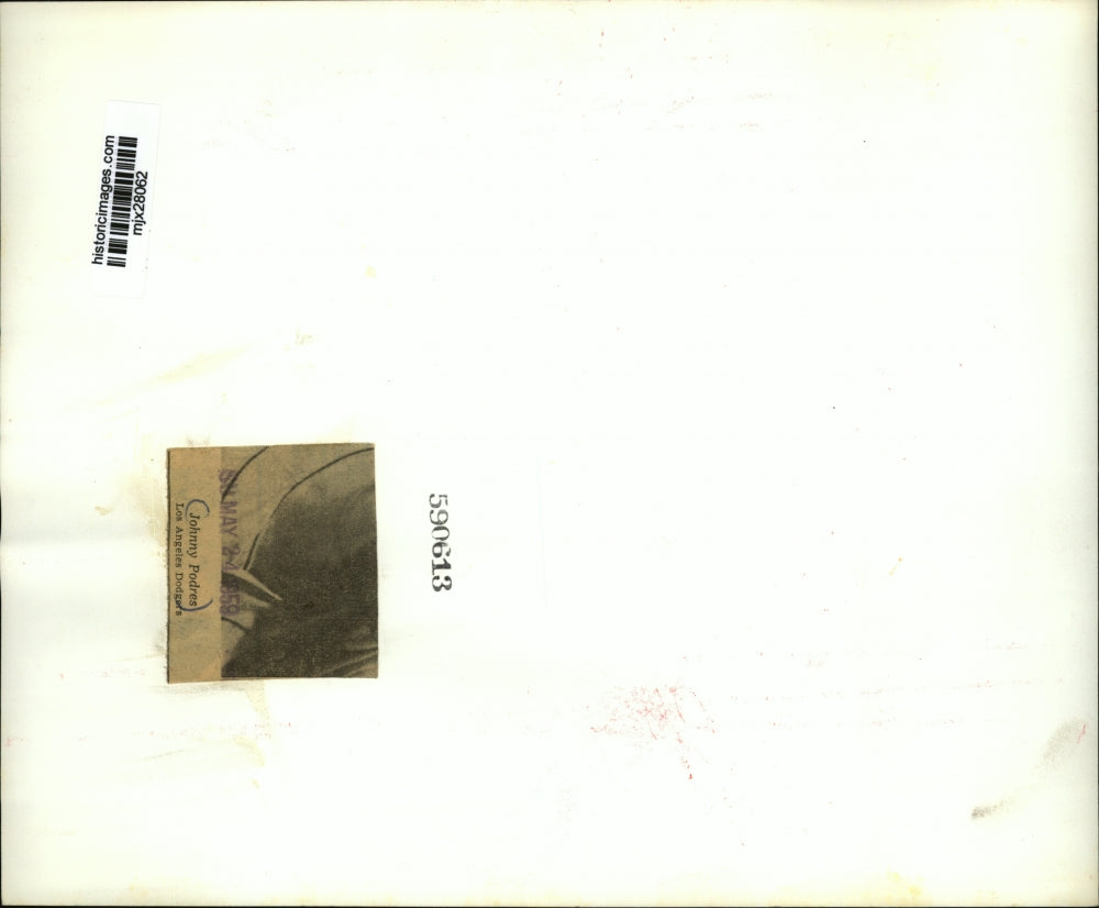 1959 Press Photo Baseball Player Johnny Podres of the Los Angeles Dodgers