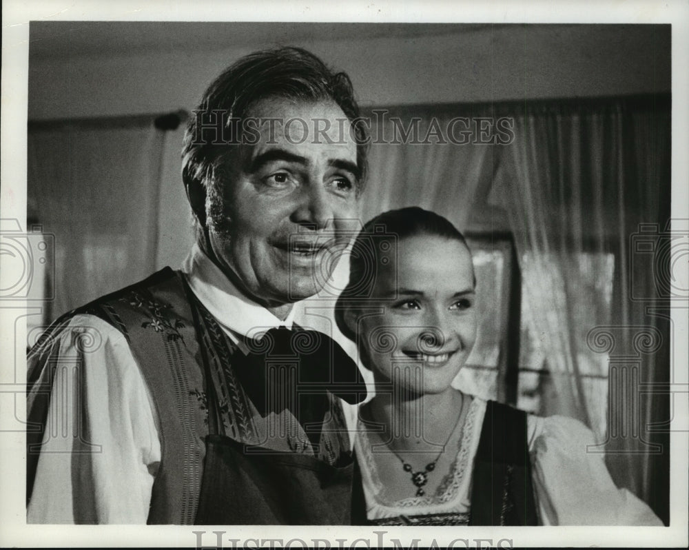 1969 Press Photo James Mason and Claudia Butenuth in "Silent Night" - mjx28233- Historic Images