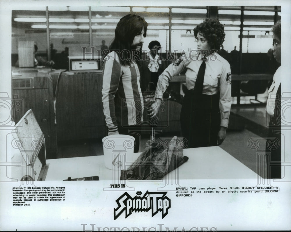 1983 Press Photo Harry Shearer and Gloria Gifford in &quot;This is Spinal Tap&quot;- Historic Images