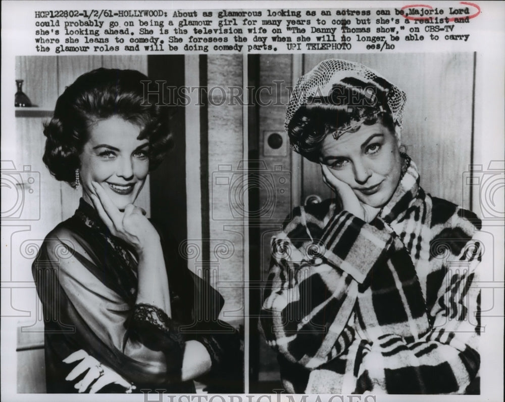 1961 Press Photo Marjorie Lord from &quot;The Danny Thomas Show&quot;- Historic Images