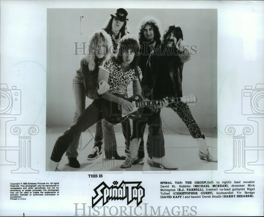 1984 Press Photo Spinal Tap Actors - mjx28666