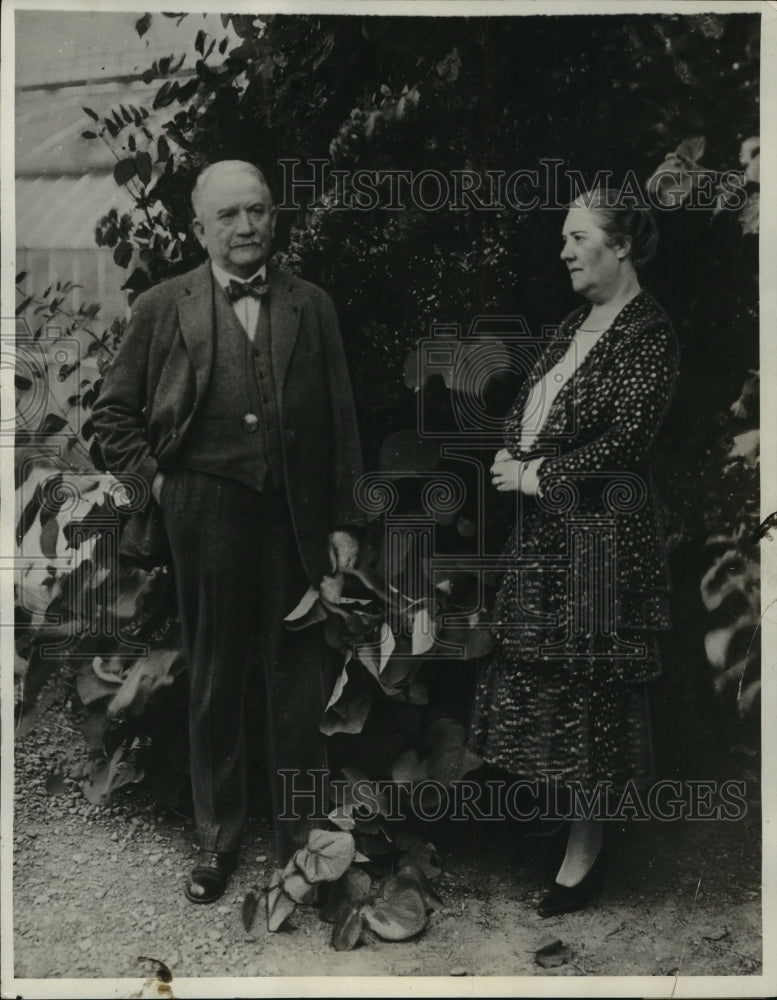 1931 Press Photo Caston Doumergue, President of France, and Wife in Toulouse- Historic Images