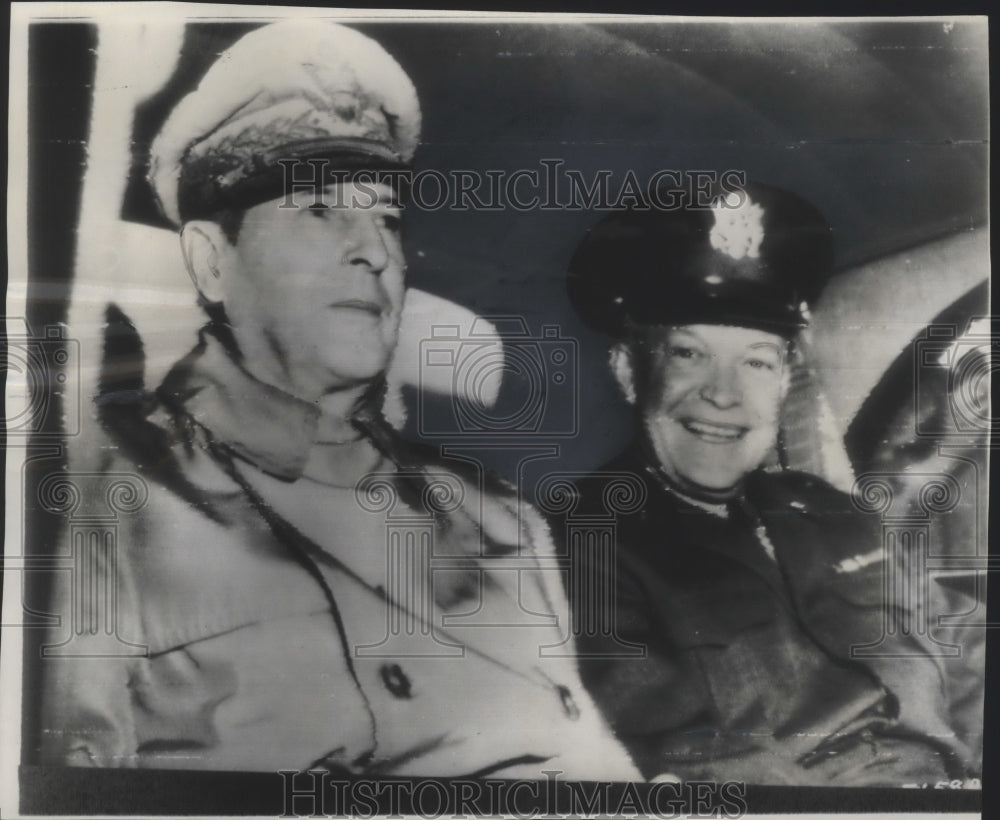 1946 Press Photo General Douglas MacArthur and General Dwight D. Eisenhower- Historic Images