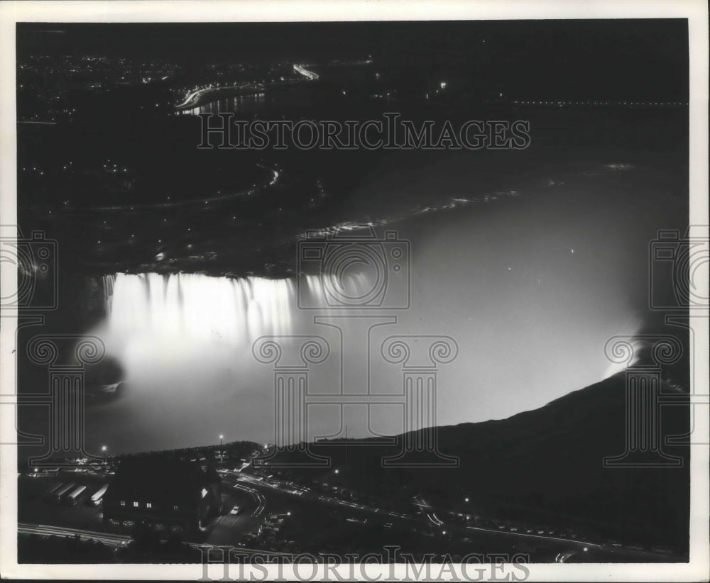 1987 Press Photo Horseshoe Falls at Niagara Falls, Ontario - mjx28900- Historic Images