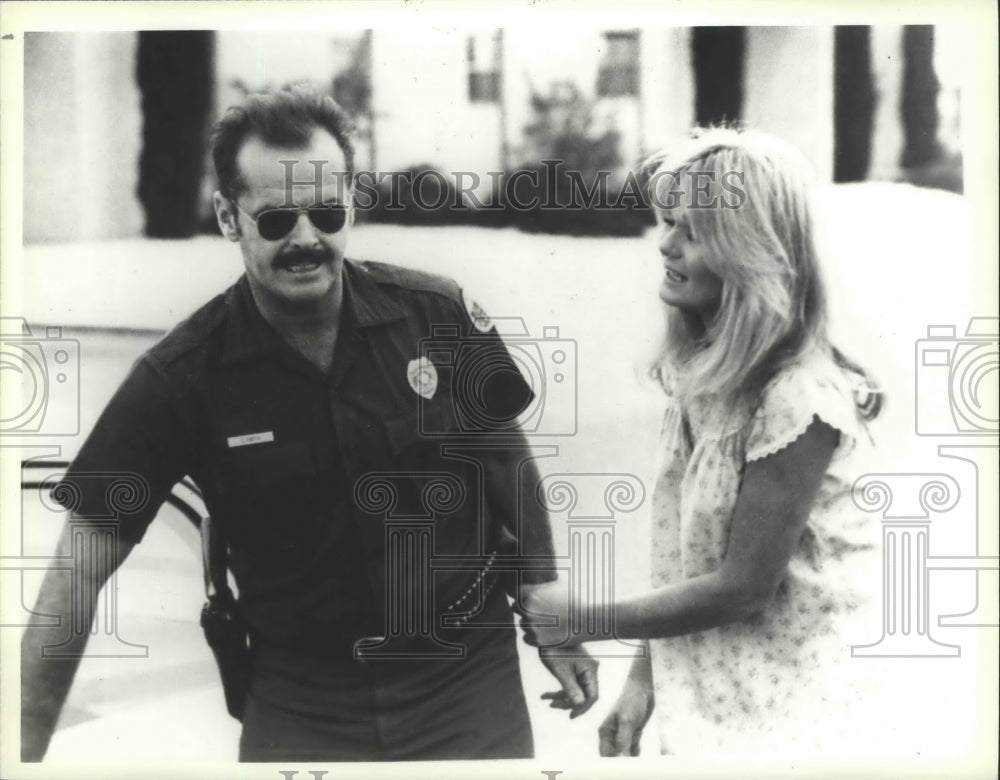 1984 Press Photo Jack Nicholson and Valerine Perrine in "The Border" - mjx29062
