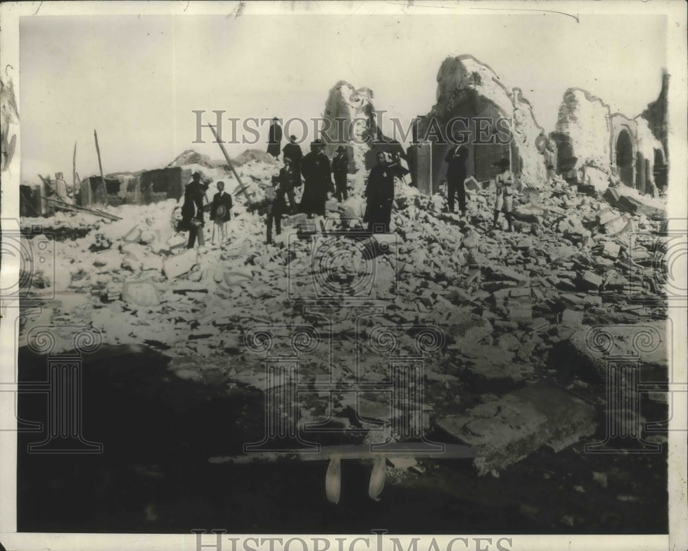 1929 Press Photo Ruins of Cathedral in Caracas, Venezuela After Earthquake