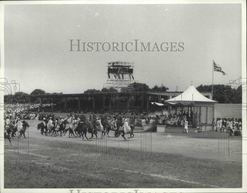 1959 Press Photo Durbar, Held at Kaduna, Northern Nigeria - mjx29420