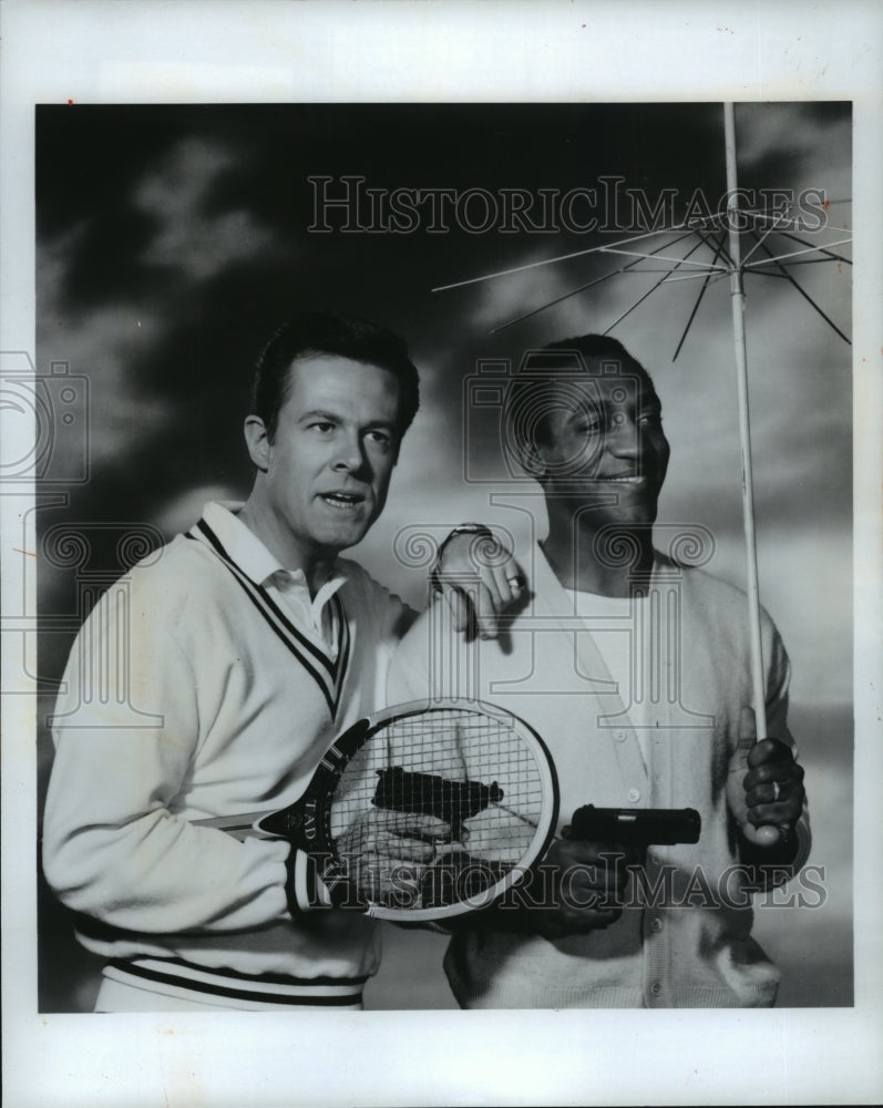 1986 Press Photo Robert Culp and Bill Cosby in &quot;I Spy&quot; - mjx30285- Historic Images