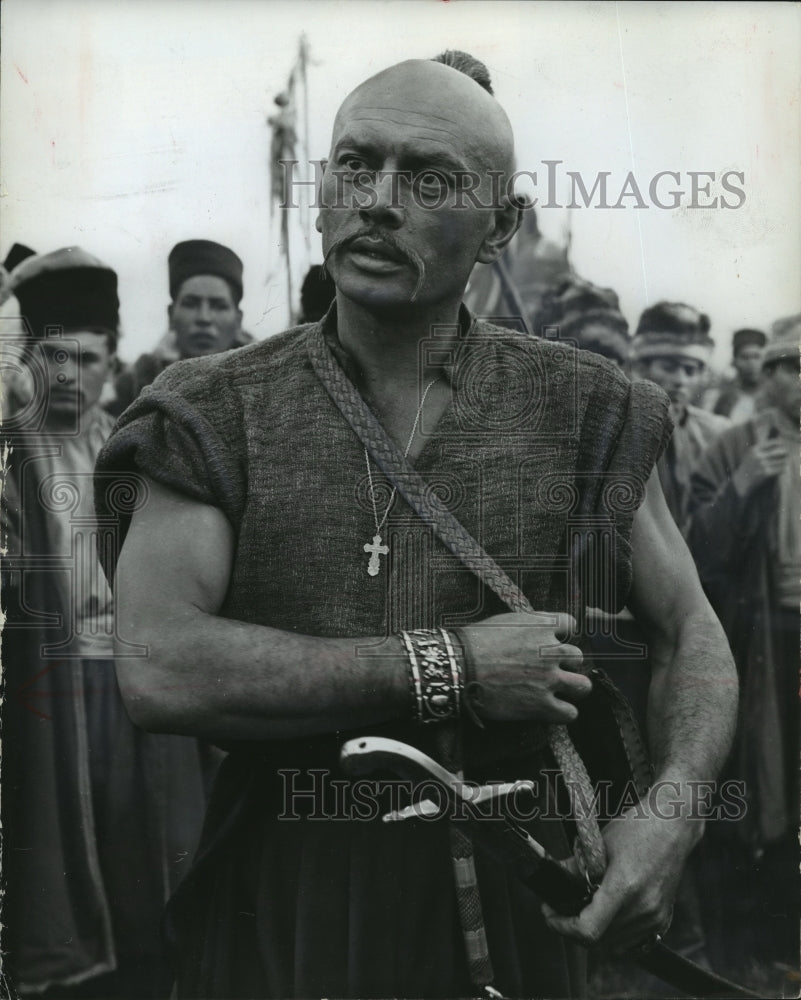 1963 Press Photo Yul Brynner in Harold Hecht's "Taras Bulba" - mjx30366