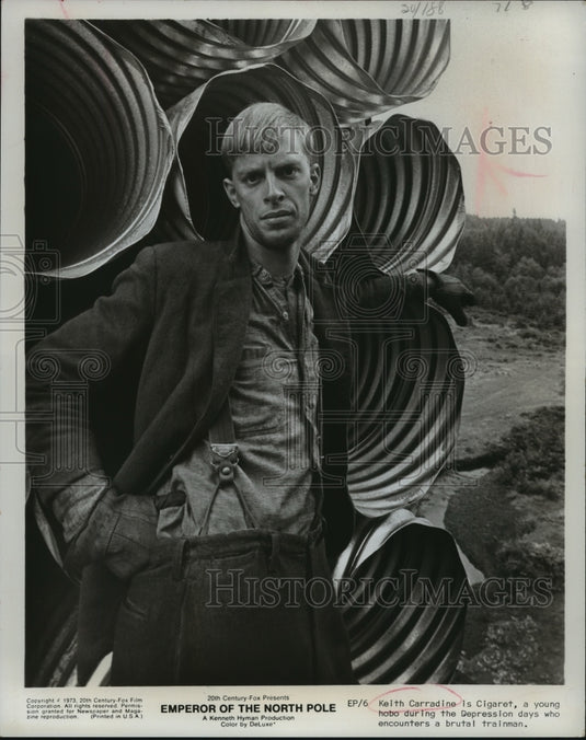 1973 Press Photo Keith Carradine in "Emperor of the North Pole" - mjx30796