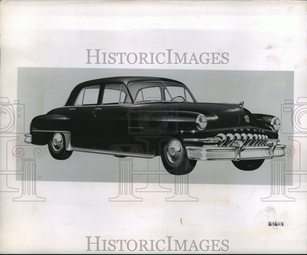 1951 Press Photo Custom 1952 De Soto four door sedan - mjx31213