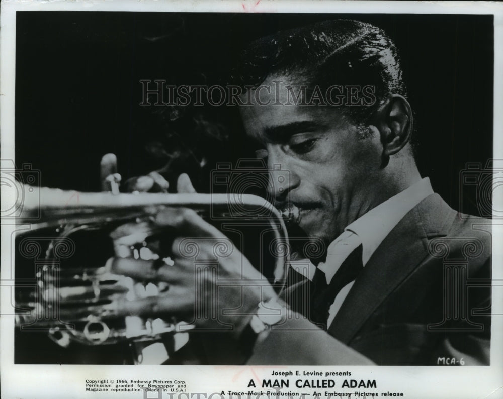 1966 Press Photo Sammy Davis, Jr. in Embassy Pictures&#39; Movie &quot;A Man Called Adam&quot;