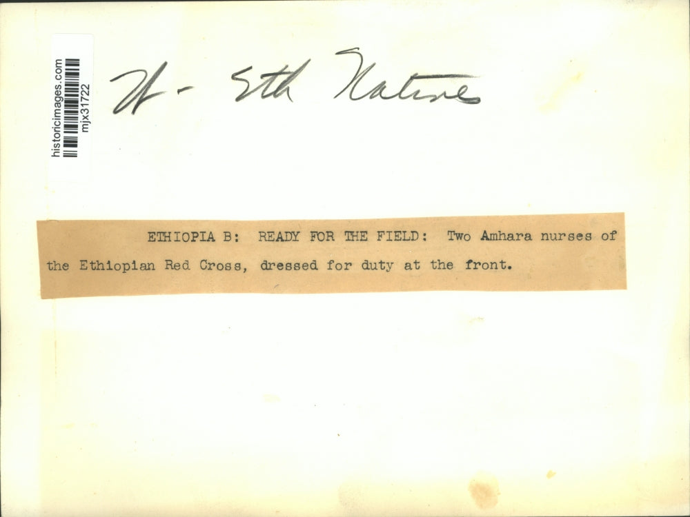 Press Photo Amhara nurses of Ethiopian Red Cross - mjx31722