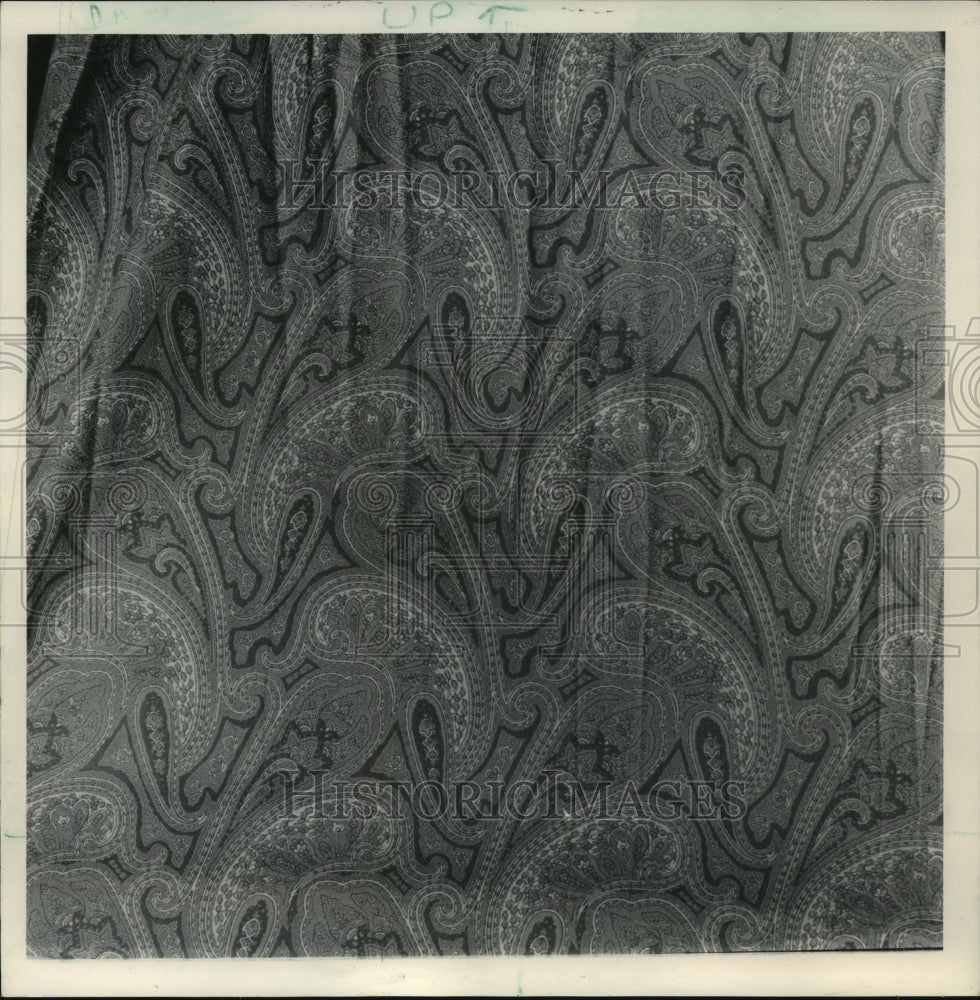 1985 Press Photo Paisley With Its Curvilinear Patterns is Originally From India- Historic Images