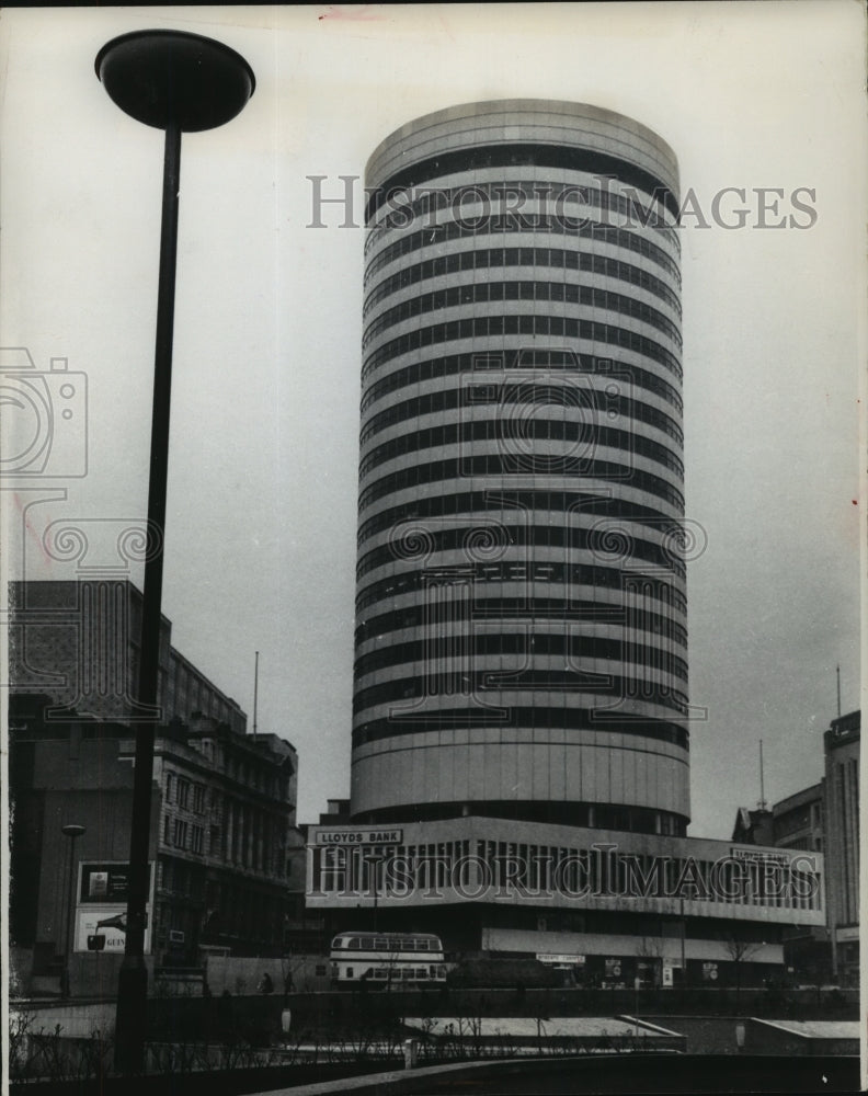 1966 Press Photo Round Towers in British architecture, Birmingham, England