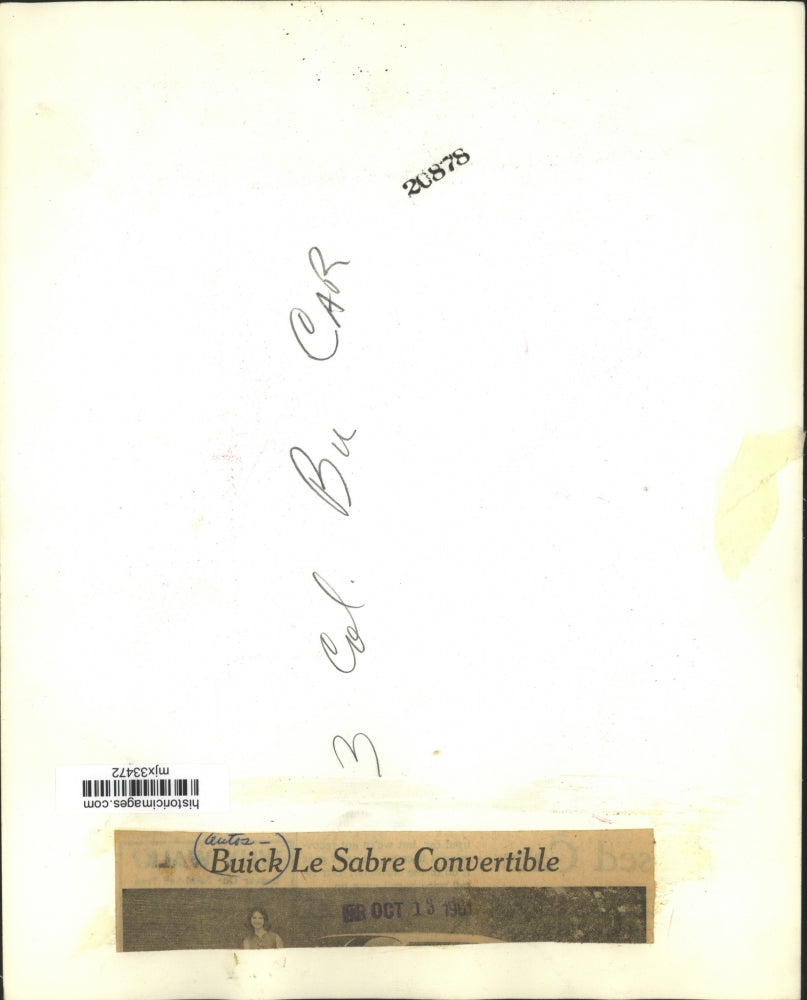 1961 Press Photo Buick LeSabre Convertible - mjx33472