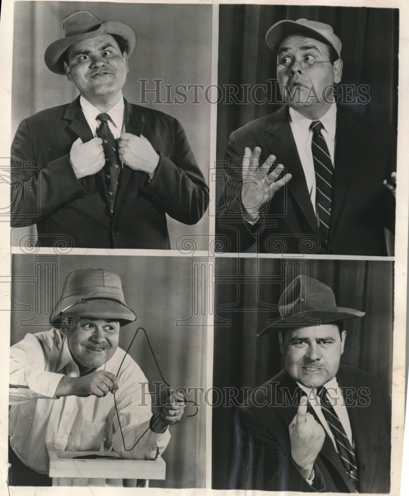 1955 Press Photo Cool Comic Jonathan Winters on WTMJ-TV Today - mjx33906- Historic Images