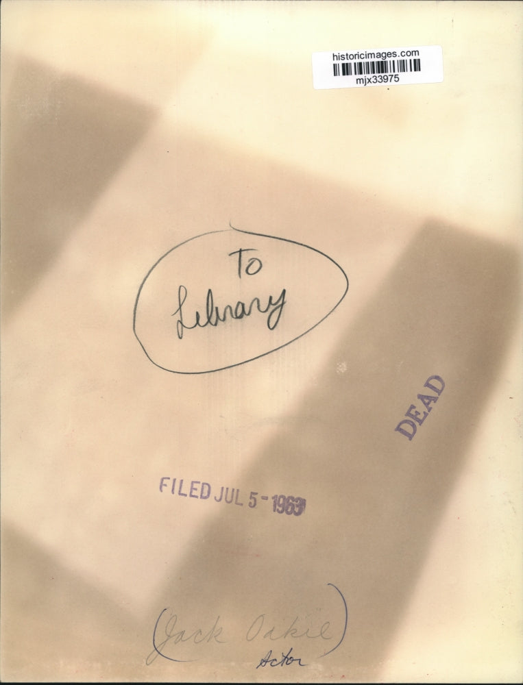 1963 Press Photo Jack Oakie, actor - mjx33975