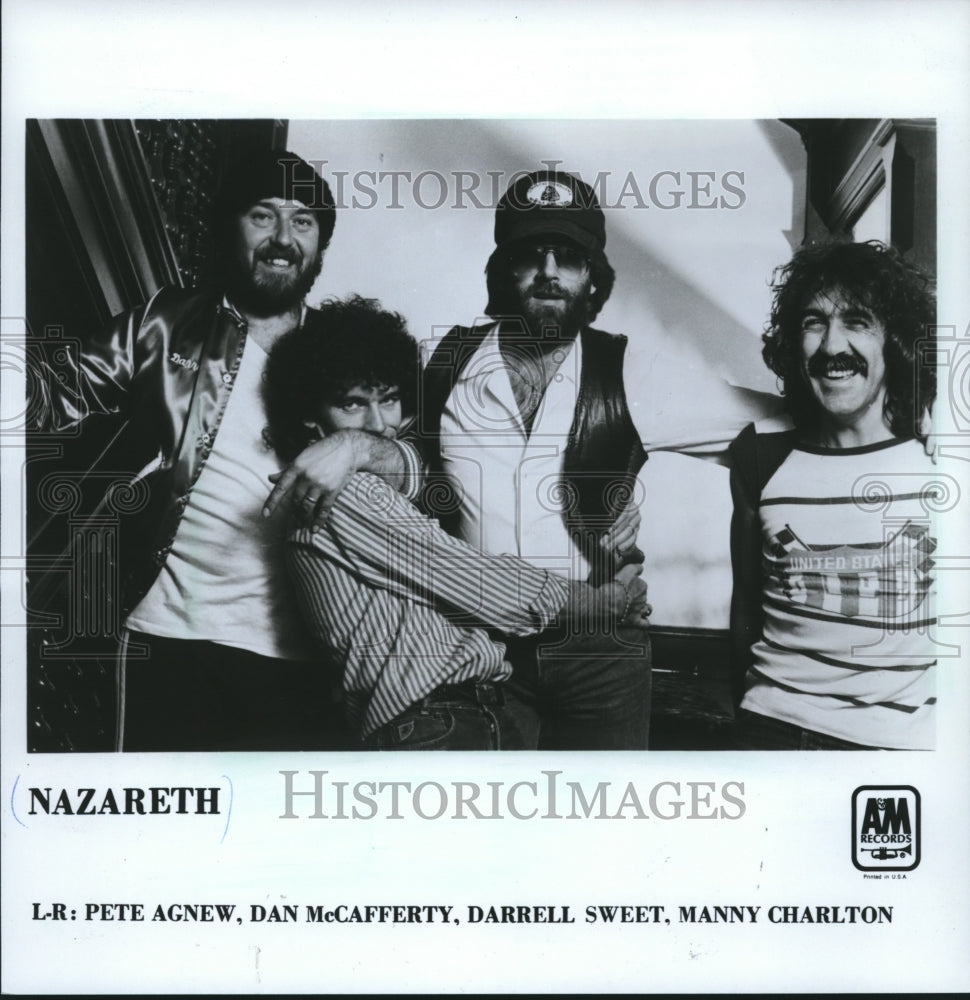 1981 Press Photo Nazareth hard rock band - mjx34169- Historic Images