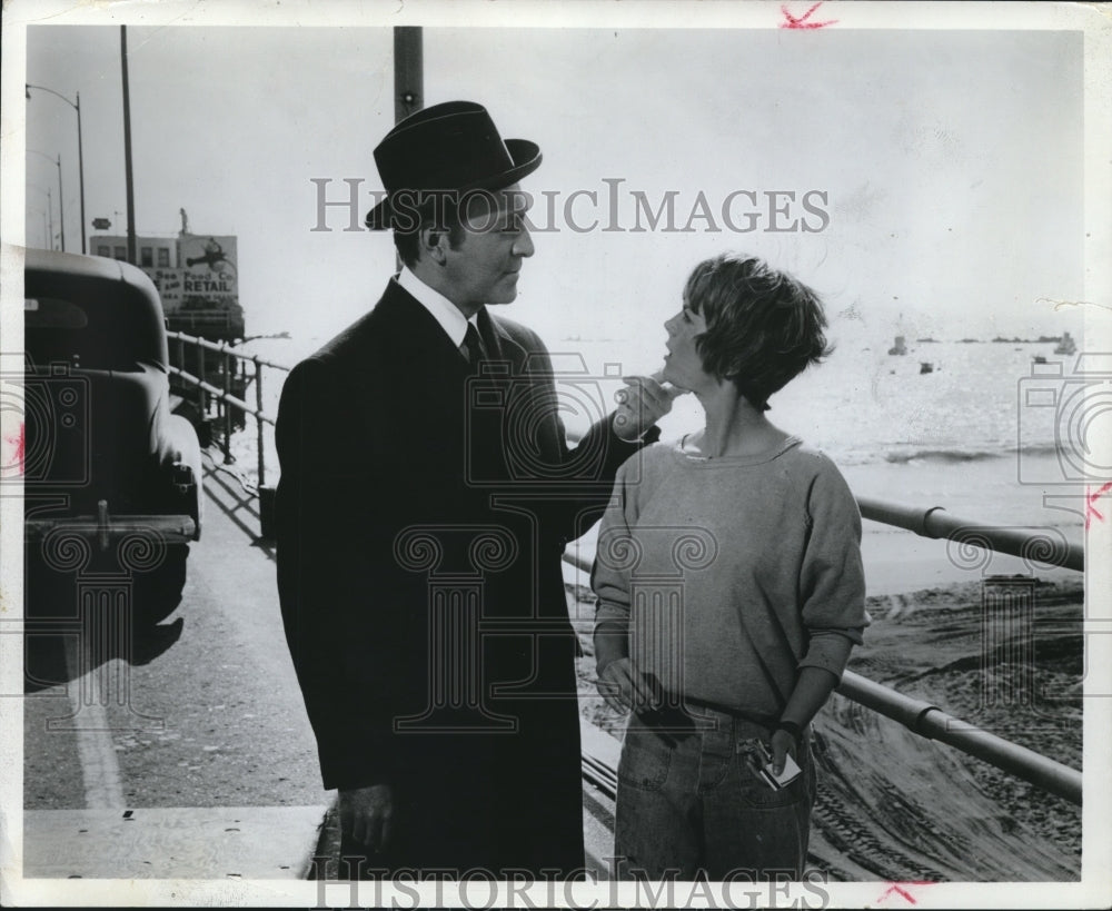 1965 Press Photo Natalie Wood and Christopher Plummer in &quot;Inside Daisy Clover&quot;