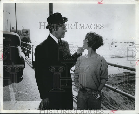 1965 Press Photo Natalie Wood and Christopher Plummer in "Inside Daisy Clover"