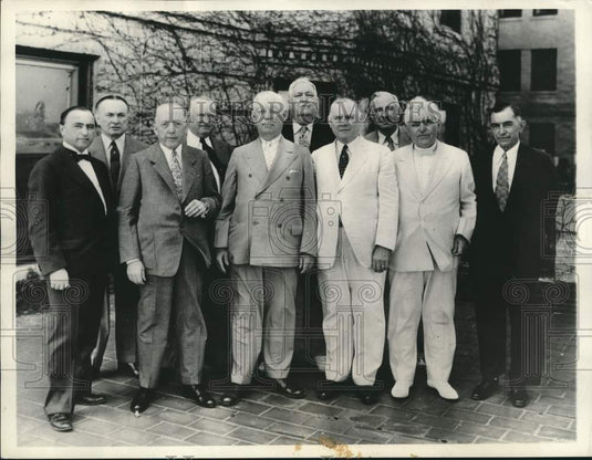 1934 Press Photo Executives of the American federation of labor at Atlantic City- Historic Images