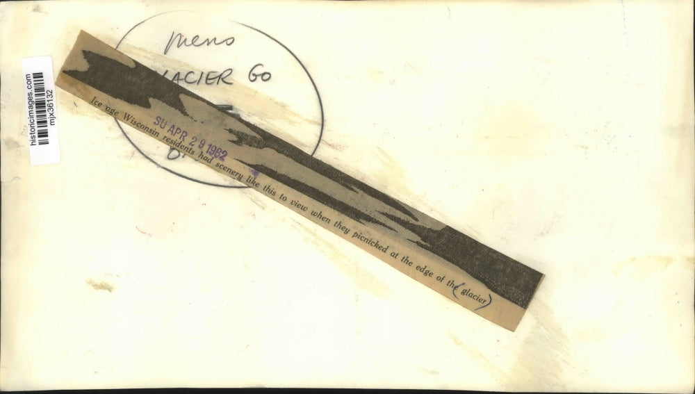 1962 Press Photo Scenic View From Edge of Glacier - mjx36132