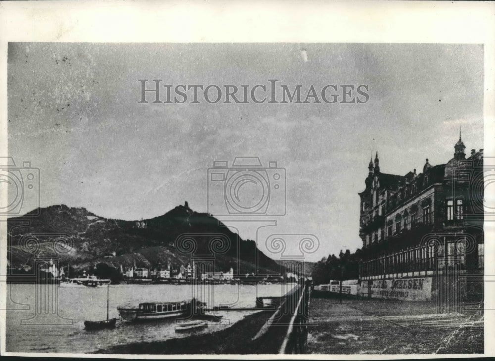 1938 Press Photo The Hotel Dreesen in Godesberg, Germany - mjx36474- Historic Images