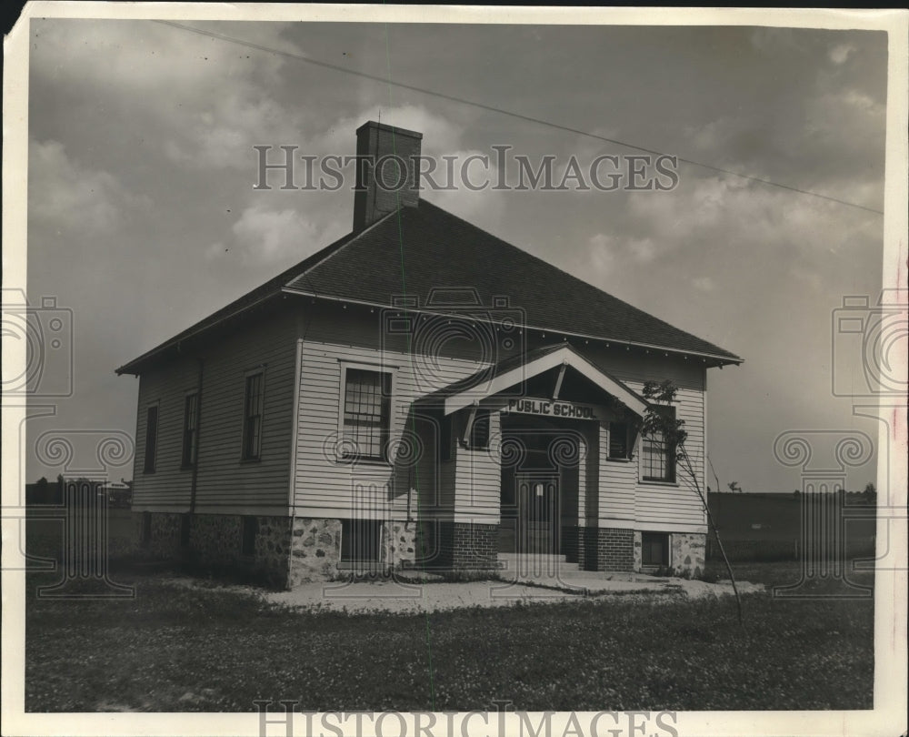 1929 Press Photo Blaine School Near Fond du Lac, Wisconsin - mjx36519- Historic Images